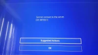 User's screenshot of playstation error